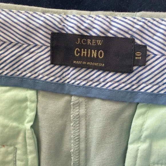 J. Crew light blue chino khaki shorts size 10 - Picture 5 of 6